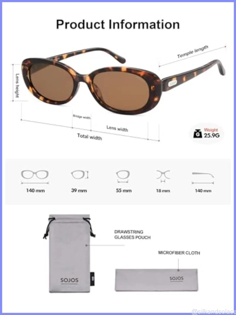 Retro Oval Polarized Sunglasses UV400 TAC Full Frame Unisex